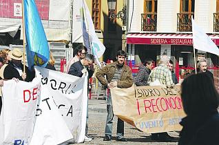 Homenaje a Isidro del Río en la plaza Mayor 