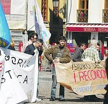 Homenaje a Isidro del Río en la plaza Mayor