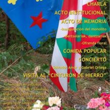 LARRABETZU: HOMENAXE A LOS MILICIANOS ASTURIANOS Y A LA SOLIDARIDÁ ANTIFASCISTA D’IDA Y REVOLVÍA