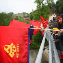 HOMENAJE A LAS BRIGADAS DE EUSKADI QUE LUCHARON EN ASTURIAS EN LA GUERRA CIVIL EN ENERO DE 1937.