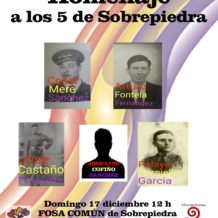 Homenaje Fosa común Sobrepiedra